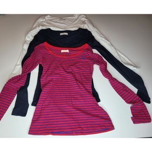 Lot of 3 XS Long sleeve blouses